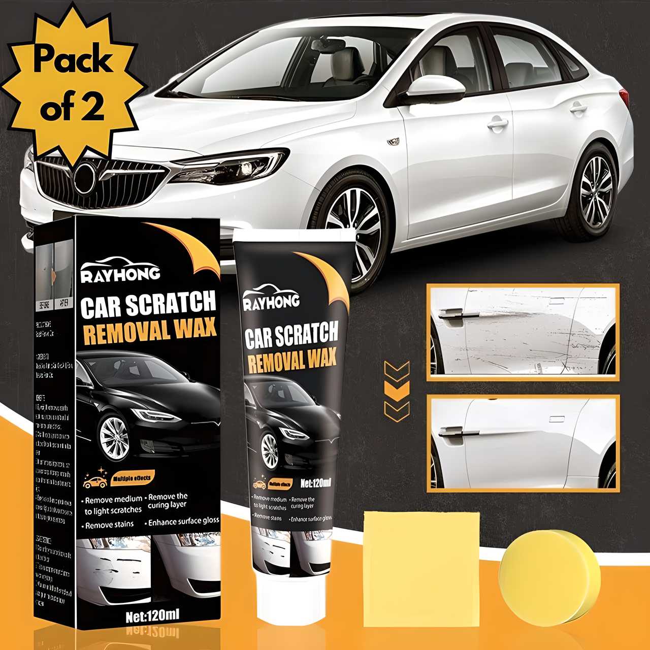 Buy 1 Get 1 Free – Instantly Remove Scratches & Restore Shine! 🚗✨